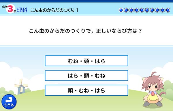 タブレット学習 3年 理科「こん虫のからだのつくり」